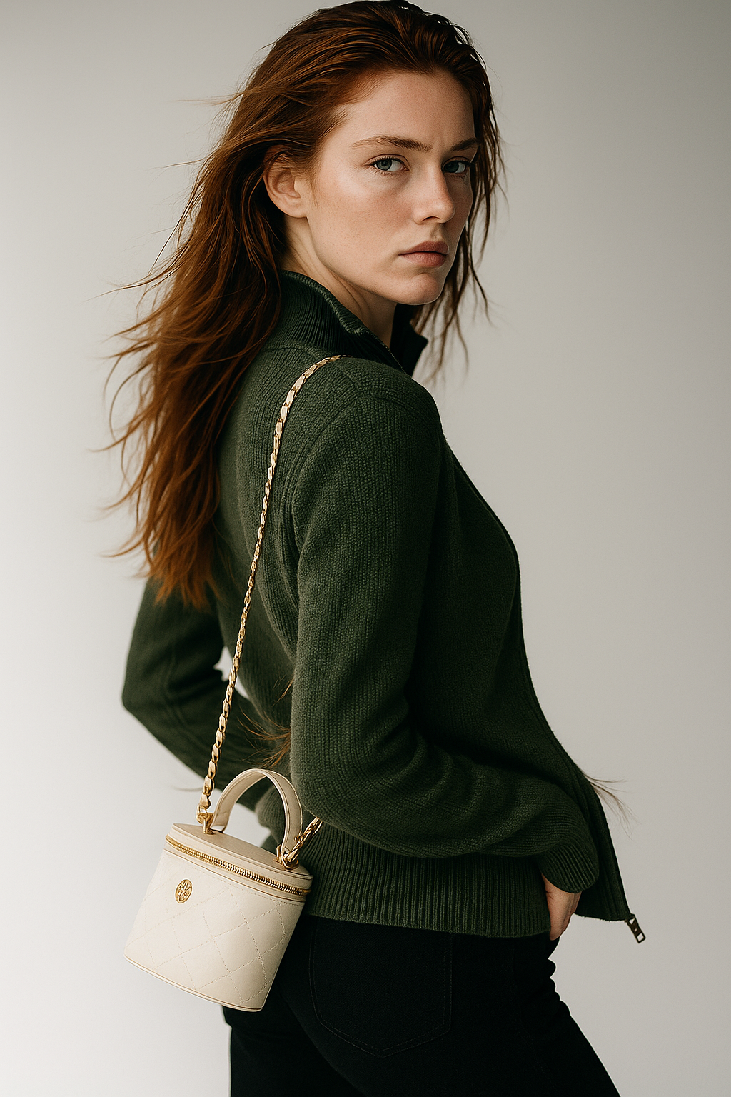 Jean | Wool Zip-Up Cardigan for Women