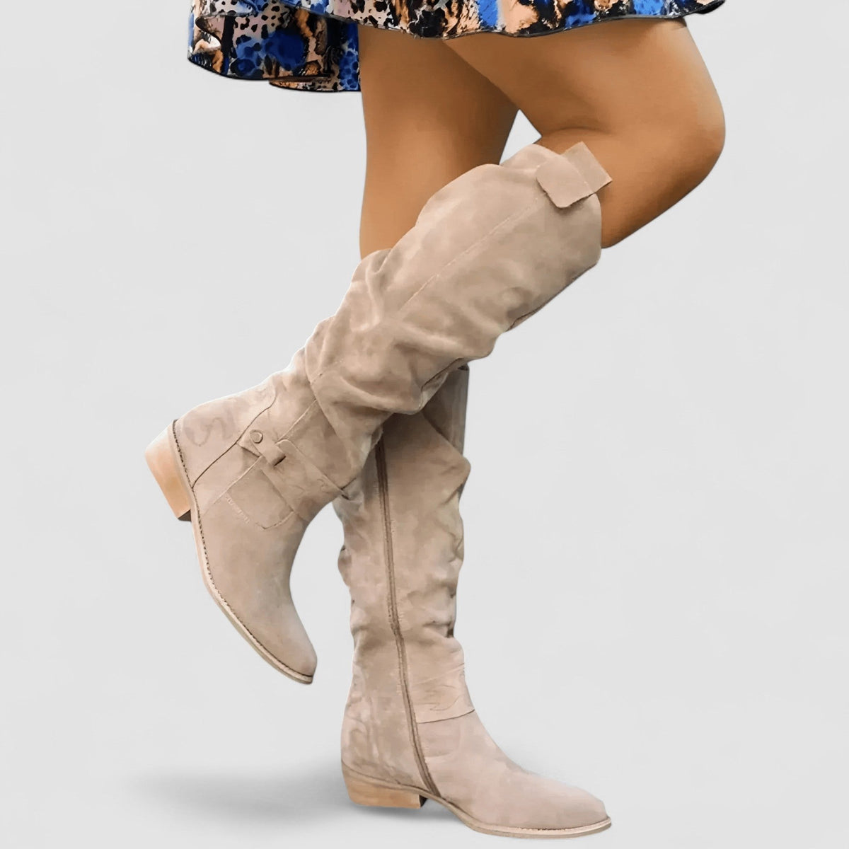 Eleanor | Women's Orthopedic Suede Knee-High Slouch Boots